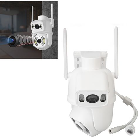 Hochauflösende Dual-Lens-Kamera für Nachtsicht, Farbkamera für den Außenbereich, drahtlose Überwachung über WLAN-Netzwerk, europäischer Standard. (1/5)
