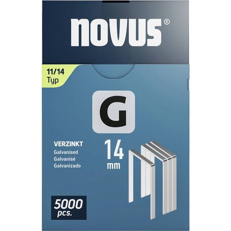 Novus Tools 042-0769 Agrafes fil plat Type 11 5000 pc(s) Dimensions (L x l) 14 mm x 10.6 mm (1/2)