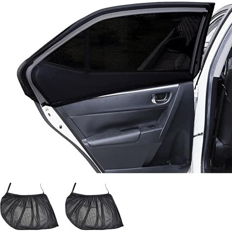 Lot de 2 Pare-Soleil de Voiture pour Enfants, fenêtre latérale, universel occultant, fenêtre de voiture, haute élasticité, respirant (1/5)