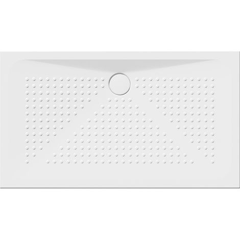 Receveur de douche rectangulaire en céramique 140x80x4cm, blanc ExtraGlaze