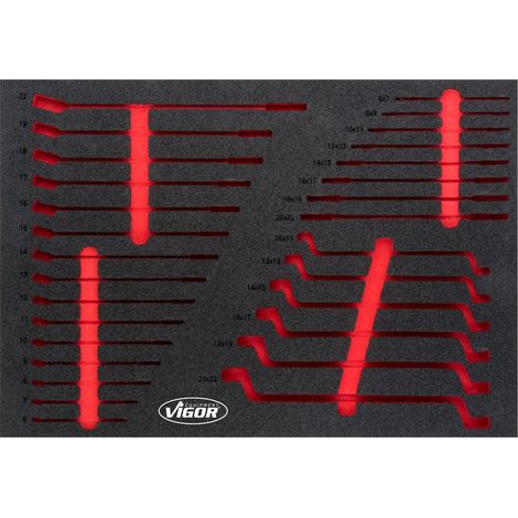VIGOR Weichschaum-Einlage leer V6726-L (1/2)