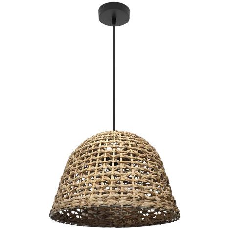 Plafoniera a sospensione “Darro” altezza regolabile E27 (220/240V) IP20 35130xØ40x40cm in metallo e verde marino