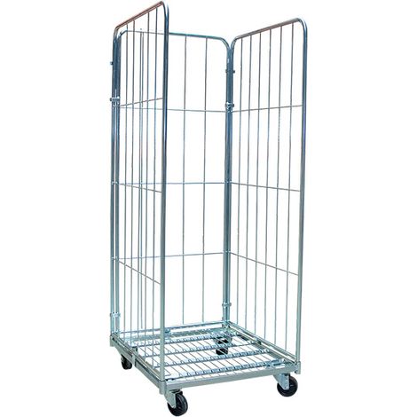 Carrello contenitore 500 kg - 2 lati - Dimensioni 720x800x1800 mm - 885006616 (1/5)