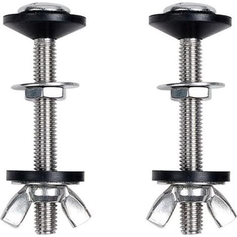 2pcs Toilet Split Water Tank Fixing Screw Accessories Seated Water Tank Fixing Connection Screw Toilet Water Tank Installation Accessories (1/4)