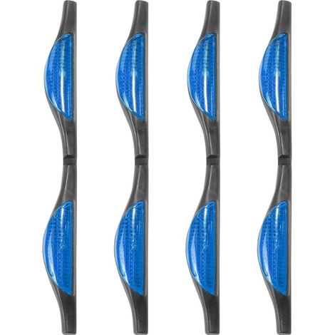 4PCS Protections de Portière de Voiture,Bandes de Protection de Porte de Voiture Anti-Collision,Réfléchissante Protection du Bord D'Automobile,Convient à la Plupart des Voitures (Bleu)