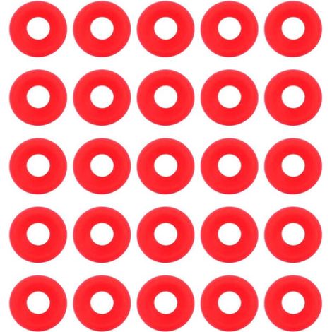 25Pcs Joints Grolsch en Silicone Rouge pour Swing Flip Top Bouteille Home Brew Bière Bouteille Joints Silicium Grolsch Cap Swing Top Bouteille Rondelle Joint (1/5)