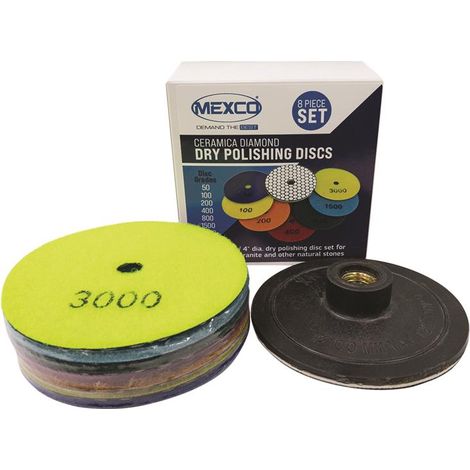 MEXCO MEXPOLKIT Ceramica Diamond Dry Polishing Kit, 8 Piece MEXPOLKIT (1/3)