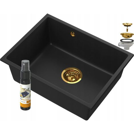 MANADO BLACK UNDERMOUNT GOLD SINK 60 (1/5)