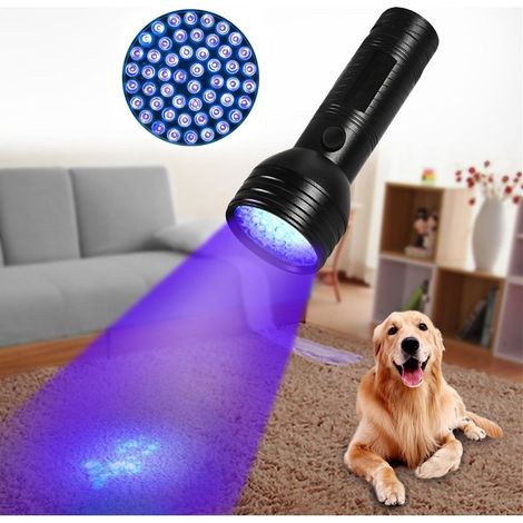 Détecteur d\\'urine pour animaux de compagnie lumière portable UV lumière noire lampe de poche Portable chien chat urine tapis Detec (1/5)
