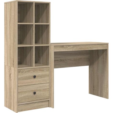 Maison Exclusive - Schreibtisch mit Schubladen mit Regal 2 pcs So
