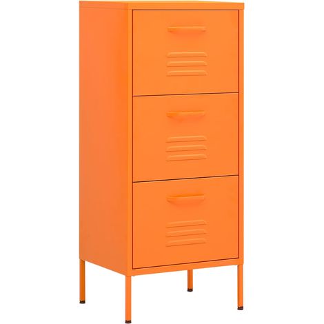 Maison Exclusive - Armadietto Arancione 42,5x35x101,5 cm in Acciaio (1/5)