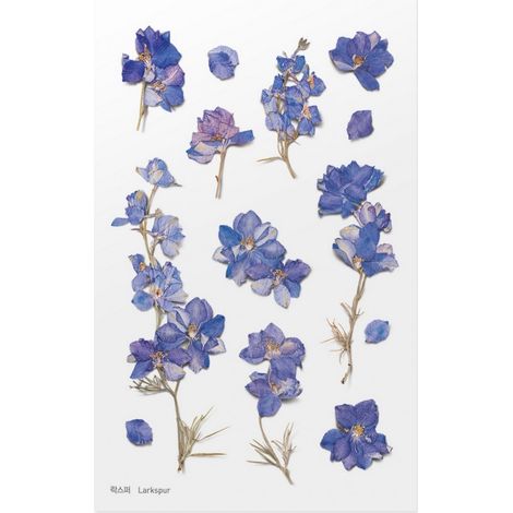 Adesivi decorativi a forma di fiore - Delphinium