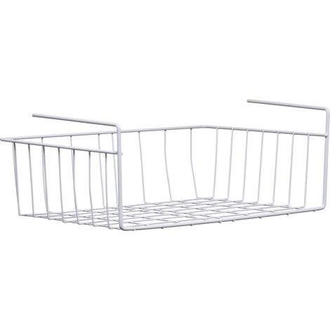 Premier Housewares White Under Shelf Large Storage Basket (1/3)