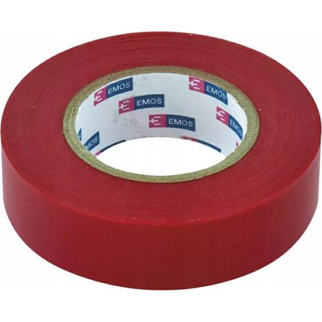 Ruban isolant pour câble PVC rouge 20 m / 19 mm (1/3)