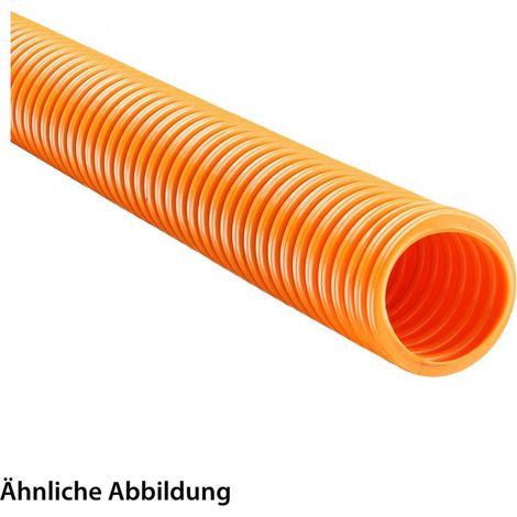 FLEXA ROHRflex PA 12 Wellschlauch / Wellrohr Polyamid PA12 Schwer AD 28,5mm, ID 23,0mm schmales Profil, Mindestbiegeradius bewegt 100,0mm - 1 Meter