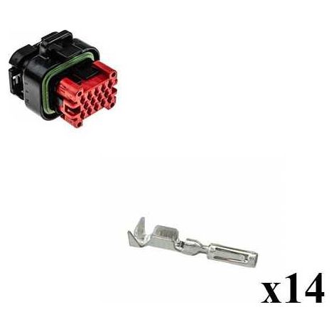 Kit Connettore Ampseal Maschio 14 Vie Nero