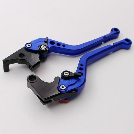 Pour moto Yamaha FZ6R 2009-2017, levier de frein, klaxon et embrayage modifiés au guidon (bleu 3) (1/5)