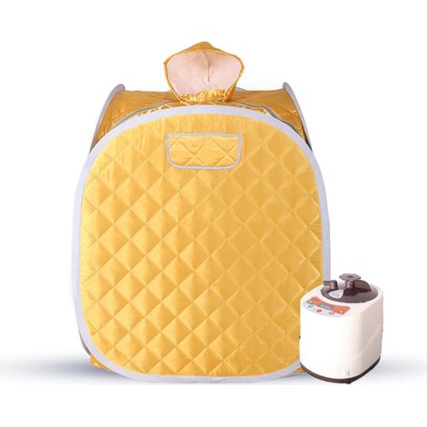 Kit de sauna portatif Générateur de cabine de sauna à vapeur pliable portable, boîte de tente for salle de spa comprenant un cuiseur vapeur for une personne, relaxation, perte de poids, corps Tente de (1/5)