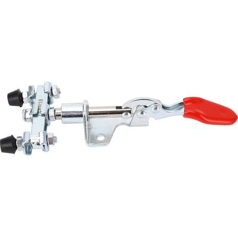 Push-pull action clamp, double adjustable head, quick release for woodworking, 45kg holding capacity, 16.7mm stroke (1/5)