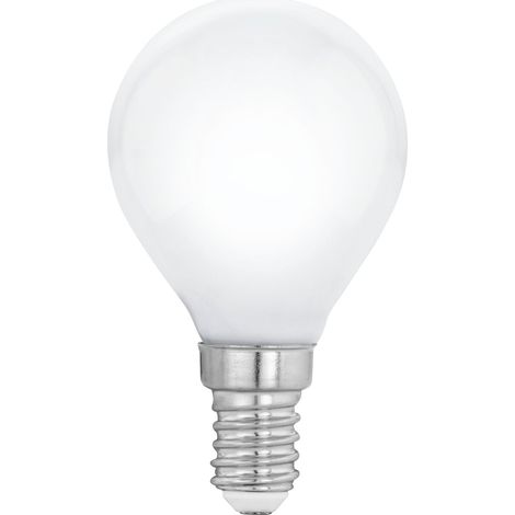 Ampoule LED E14 forme goutte, lampe Milky dimmable en verre opaque, 5 watts (correspond à 40 watts),  blanc chaud, 3000K