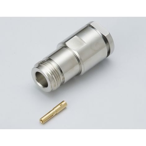 Connecteur coaxial RS PRO Mâle Droit, raccordement A souder 50O Montage sur câble ( Prix pour 1 )