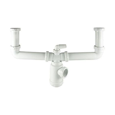 Siphon extensible double bouteille 11/2 sortie 40mm 06611 cis (1/2)