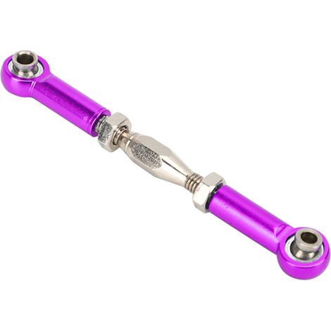 6-teiliges Set verstellbarer Schubstangen und Spannschloss-Verbindungsstangen aus Aluminiumlegierung für RC-Car-Modelle (spurple)