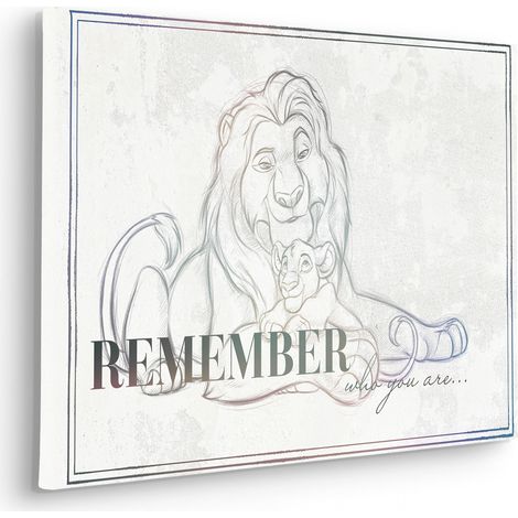 Komar Canvasbild Lion King Be Yourself - 60 x 40 cm - Bild auf Keilrahmen - für Kinderzimmer (1/2)
