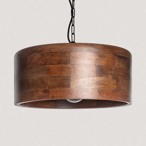 Suspension Bois Céleste ILUZZIA Naturel (1/3)