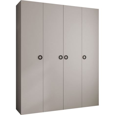 Armario Hartford 554, Cachemira, 246x200x52cm, Puertas de armario: Con bisagras, Número de estantes: 12 (1/5)