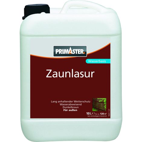 Primaster Zaunlasur 10 L dunkelbraun Holzlasur
