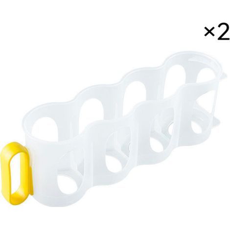 Juego de 2 soportes para latas de refrigerador con asa, caja de PP transparente, estilo japonés Tommoy01 (1/5)