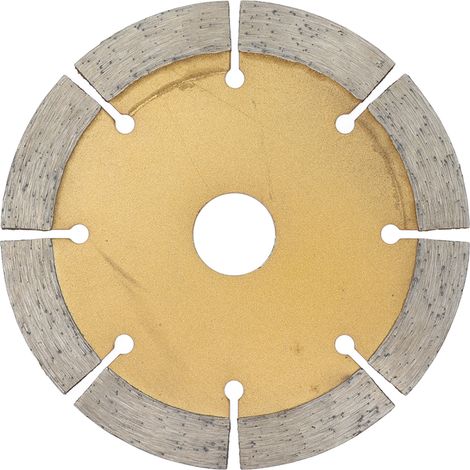 Diamant-Sägeblatt 114 mm Kreistrennscheibe für Trocken- und Nassschnitt an Winkelschleifern, Gold (1/5)