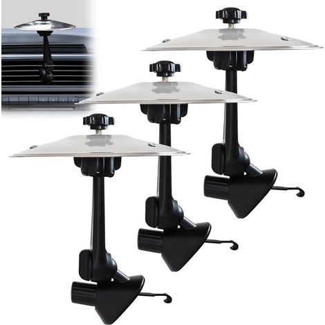 Lot de 3 grilles d'aération pour tambour de voiture, mini tambour, clip de crash pour batteurs et amateurs de musique, décoration de véhicule et divertissement de conduite (pour tous les types de (1/5)