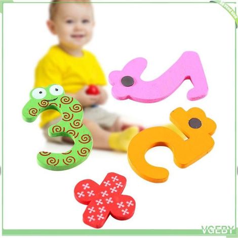 Aimants de réfrigérateur - FAFEICY - Ensemble 15 pcs - Coloré - 10 chiffres & 5 symboles - Aimant puissant (1/5)