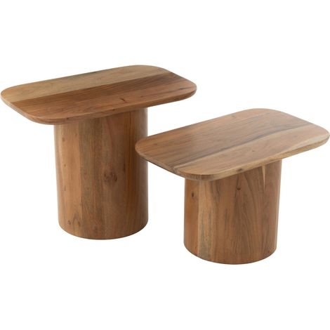 Table d'appoint bois acacia naturel élégance et chaleur pour salon - Bois naturel acacia chaleureux (1/5)