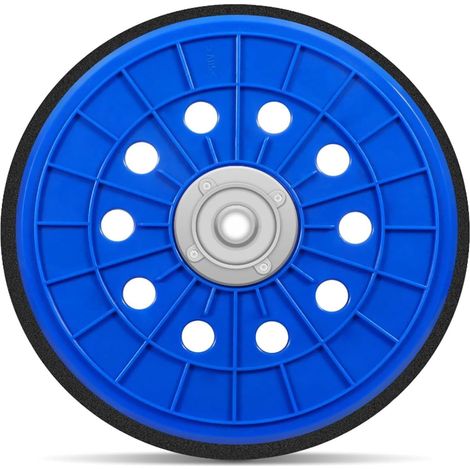 [NUNCA UTILIZADO]Disco de lijado de repuesto de 215 mm para lijadora de pared con 10 orificios y bandeja de velcro M14 para lijadora de techo Giraffe de cuello largo. (1/5)