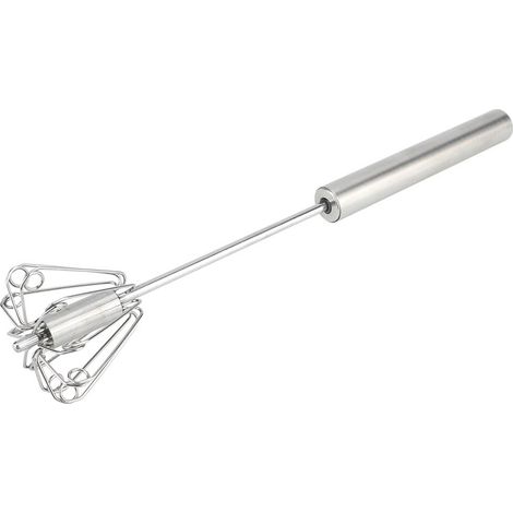 Halbautomatischer Handmixer aus Edelstahl mit Rotationsfunktion, Rührbesen und Kochzubehör (1/5)
