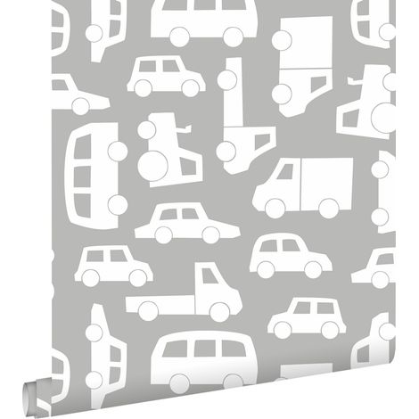 papier peint voitures gris chaud  - ESTAhome (1/5)