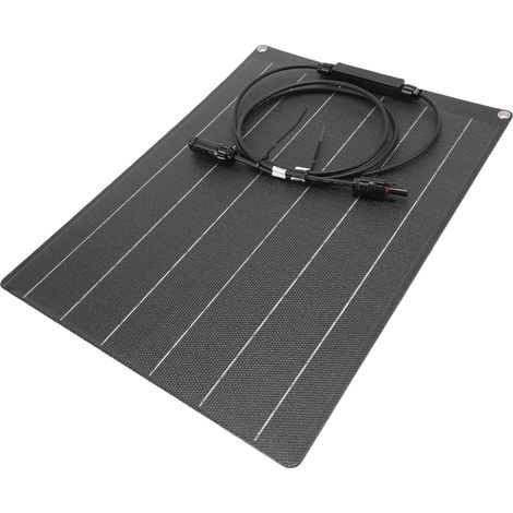 Chargeur solaire 30 W 18 V ETFE flexible en silicium monocristallin pour batterie 12 V (1/5)
