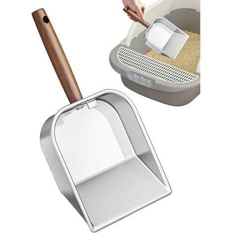 CCYKXA  Lightweight Kitten Scooper, Versatile Kitten Litter Scoop, Cat Tool with Sturdy Material, Litter Scoop Accessory, Pet Tool with Holder, Cat Scooper for Indoor and Outdoor Use