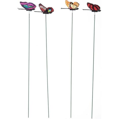 50 farfalle artificiali per decorazioni esterne e interne, ornamenti da giardino e paesaggistica (1/4)