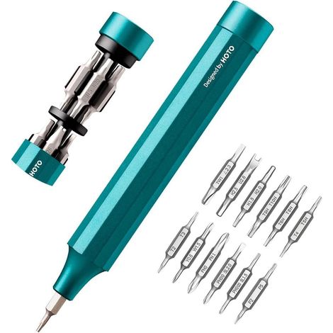 Schraubendreher Set 24in1 Magnetisch Präzisions Bits Mini Grün (1/5)