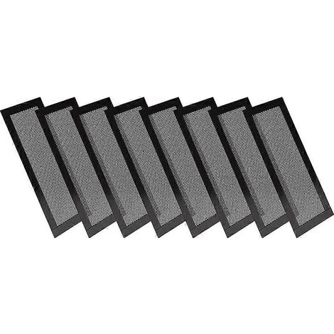 Ventilateur de sol magnétique en 8 pièces, 4 x 10 pouces, en PVC, compatible avec les murs, les plafonds et les sols, bloque les débris. (1/5)