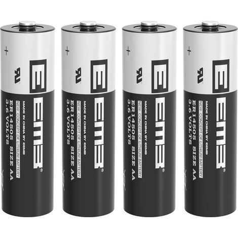 Lot de 4 ER14505 LS 1450O AA 3,6V Lithium Batterie-Non Rechargeable (1/5)