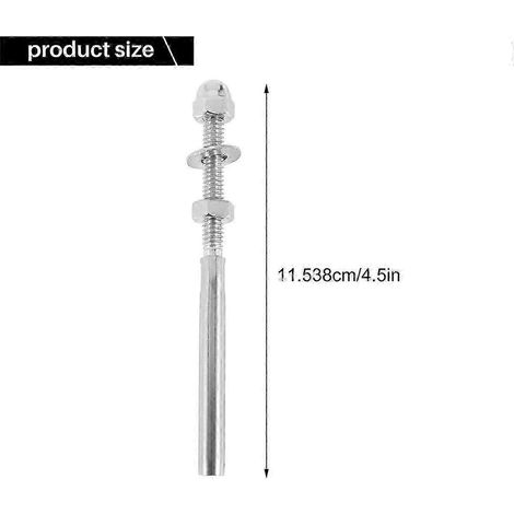 Lot de 20 embouts filetés en acier inoxydable T316 de qualité marine pour câble de 3/16 pouce, fixation manuelle pour rambarde de pont. (1/5)