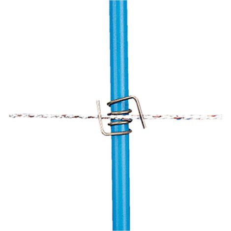 Clip in acciaio inox per picchetto PVC 13 mm confezione da 10 pezzi