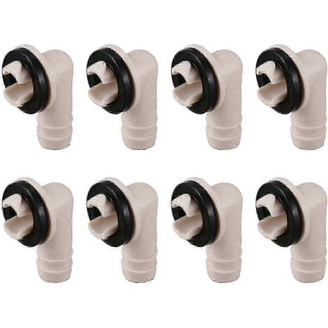 Les raccords et coudes des tuyaux d'évacuation des climatiseurs de fenêtre permettent un drainage efficace. (1/5)
