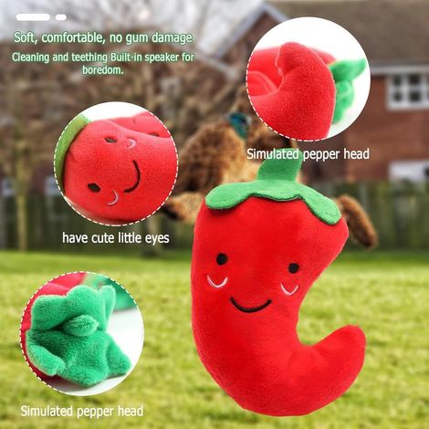 Jouet peluche pour chien durable, interactif et couineur pour petits et moyens chiens, compagnon de jeu quotidien (1/5)