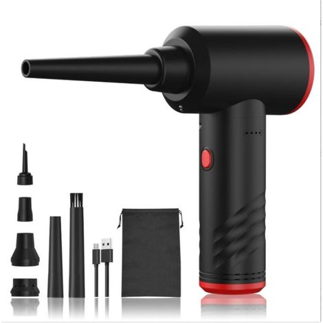 Souffleur Air Comprimé, Air Comprimé Duster 3 Vitesses, MAX. 100 000 tr/min, 6000 mAh Batterie Plumeau Air, Dépoussiérants Puissants Électrique (1/5)